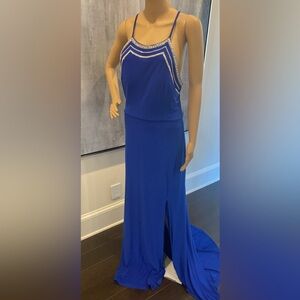 Royal Blue evening  Dress